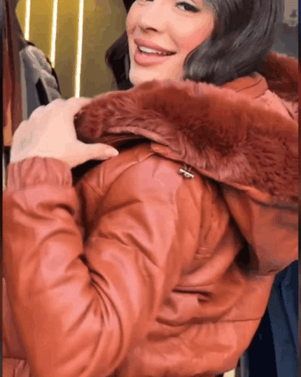 Puffer Pelinho Marrom
